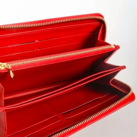 Louis Vuitton Monogram Vernis Red Zippy Wallet - Picture 7 of 11